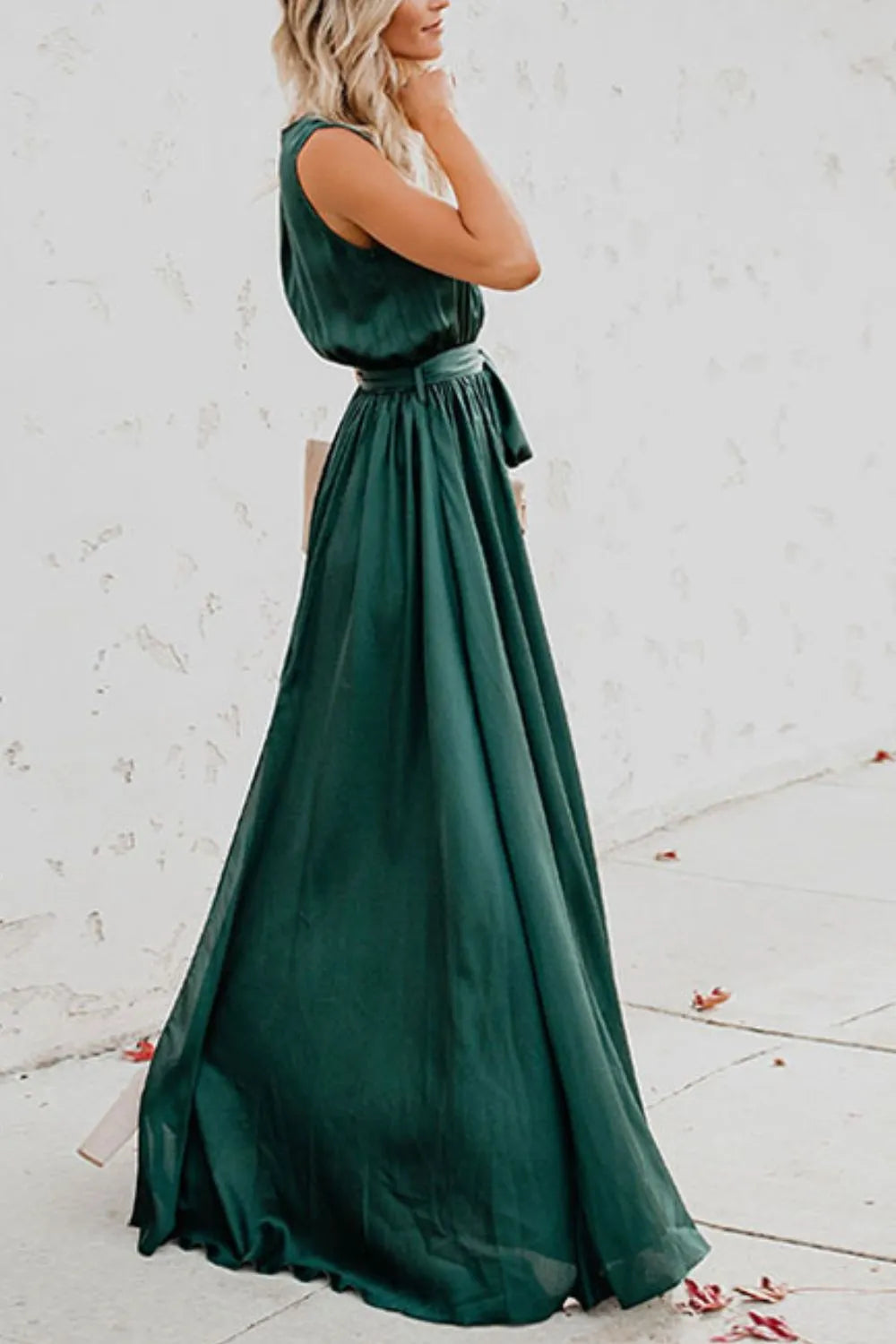 Surplice Tie Waist Maxi Dress – photo 13