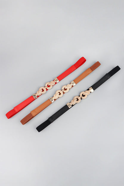 Zinc Alloy Buckle PU Leather Belt — Livostyle