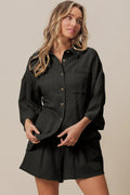 Crinkle Gauze Shirt and Short Set — Livostyle