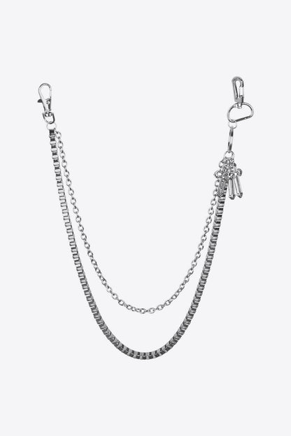 Double-Layered Cross Waist Chain — Livostyle