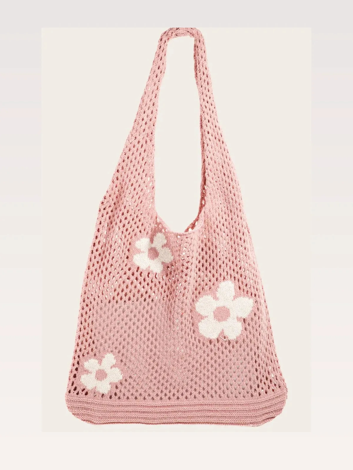 Flower Knitted Shoulder Bag — styled showcase — Livostyle