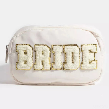 Fuzzy Glitter Bride Crossbody Bag — square view — Livostyle