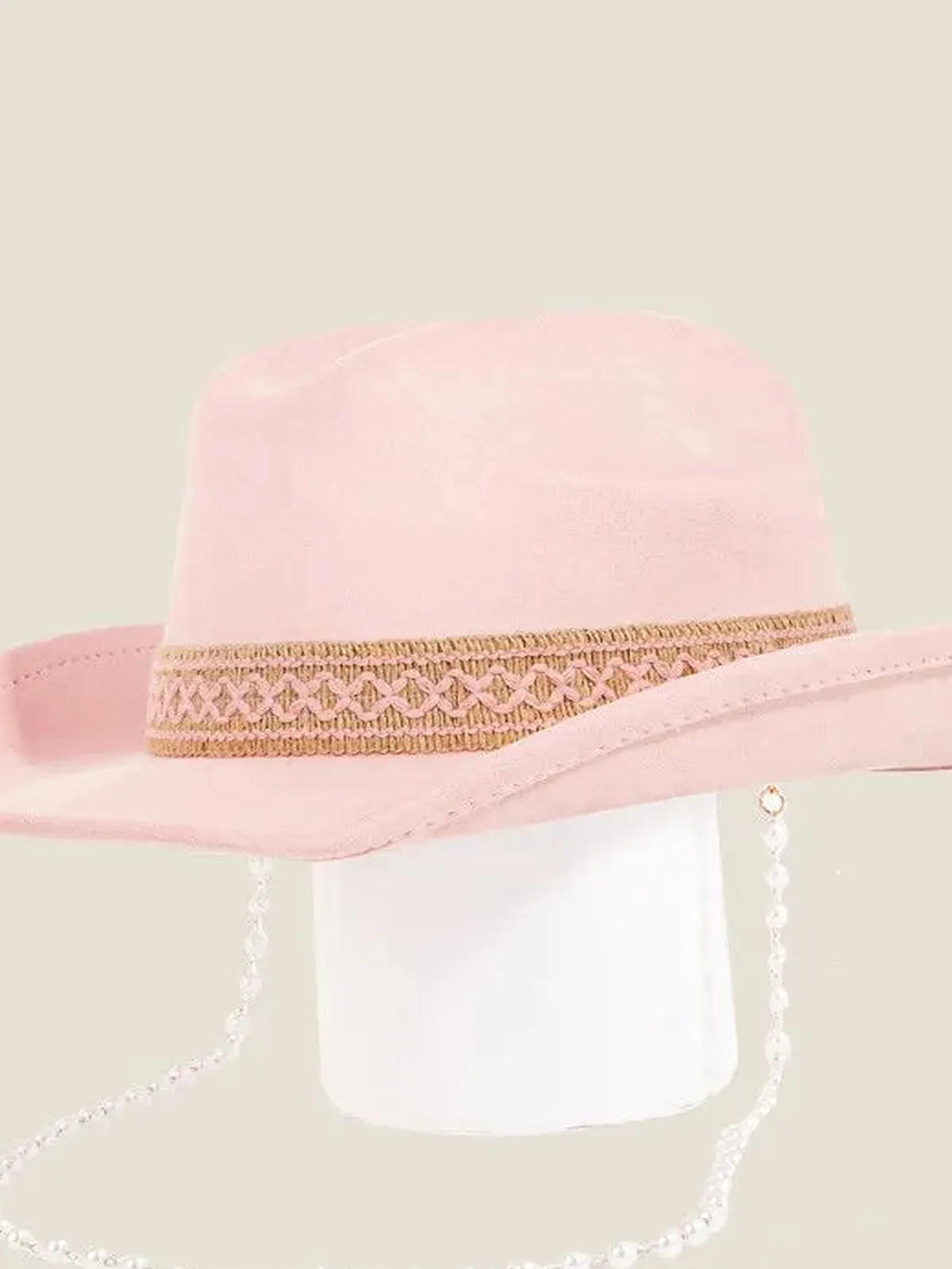 Ornate Band Cowboy Hat — detail view — Livostyle