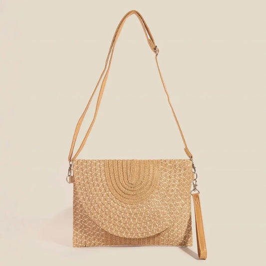 Tight Woven Envelope Clutch Bag — square view — Livostyle