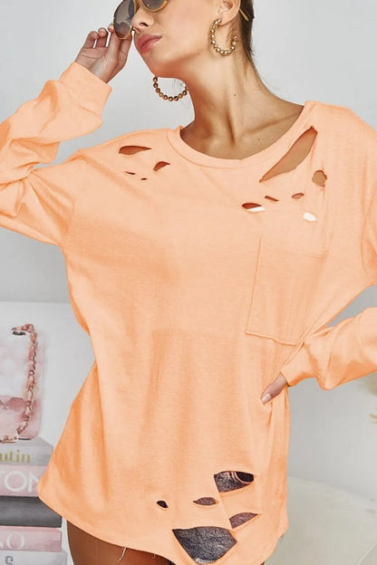 Stylish Triblend T-Shirt with Unique Laser-Cut Details — Livostyle
