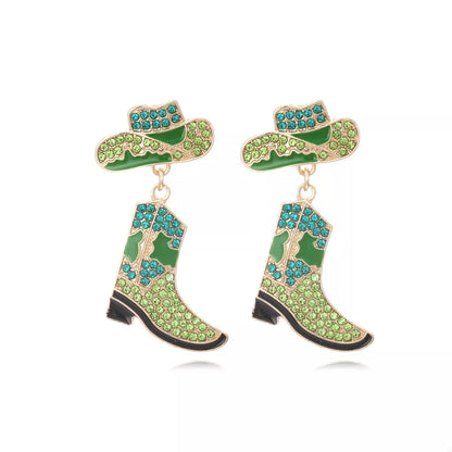 Cowboy Hat and Boot Dangle Earrings — Livostyle