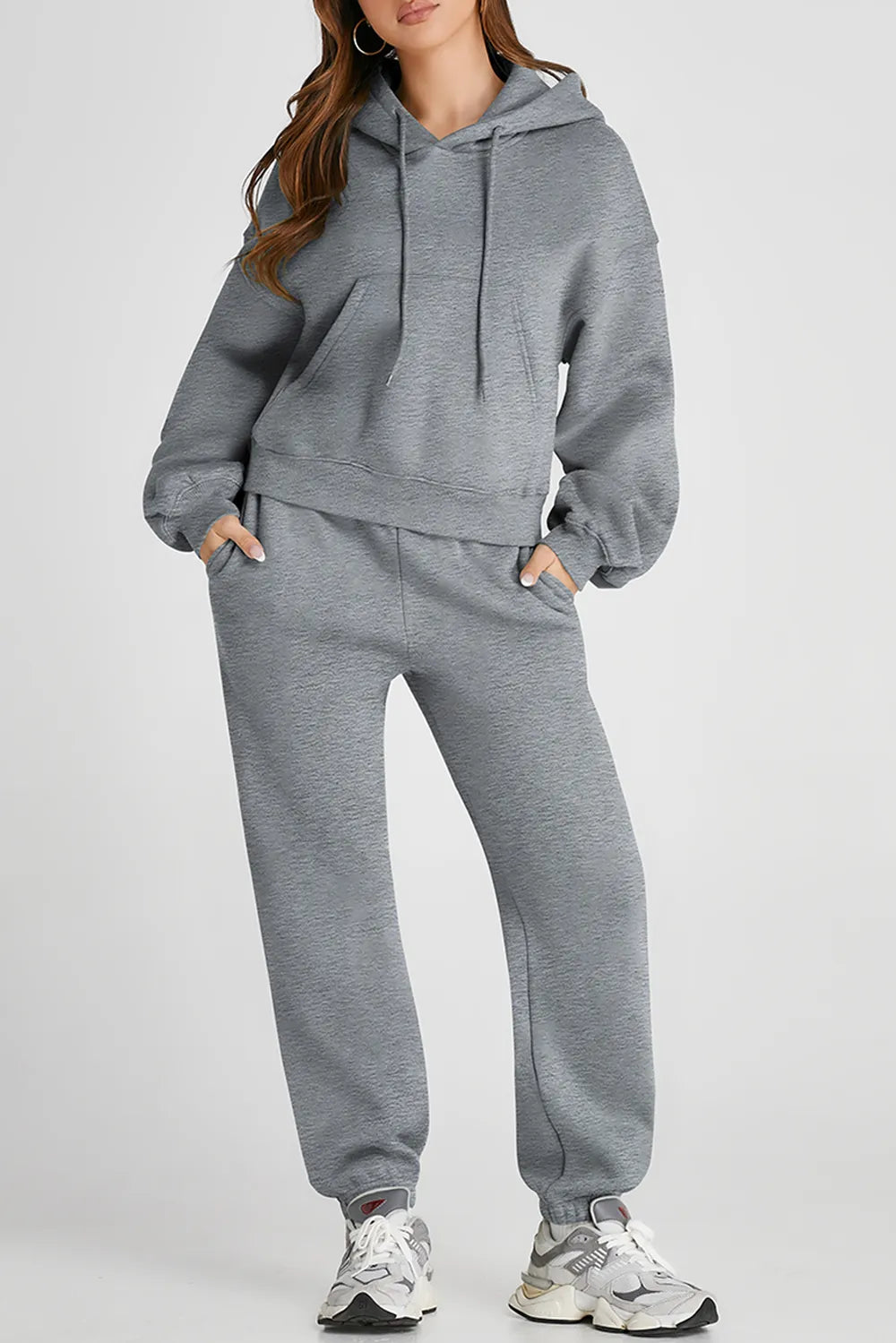 Dropped Shoulder Hooded Top and Pants Active Set — Livostyle