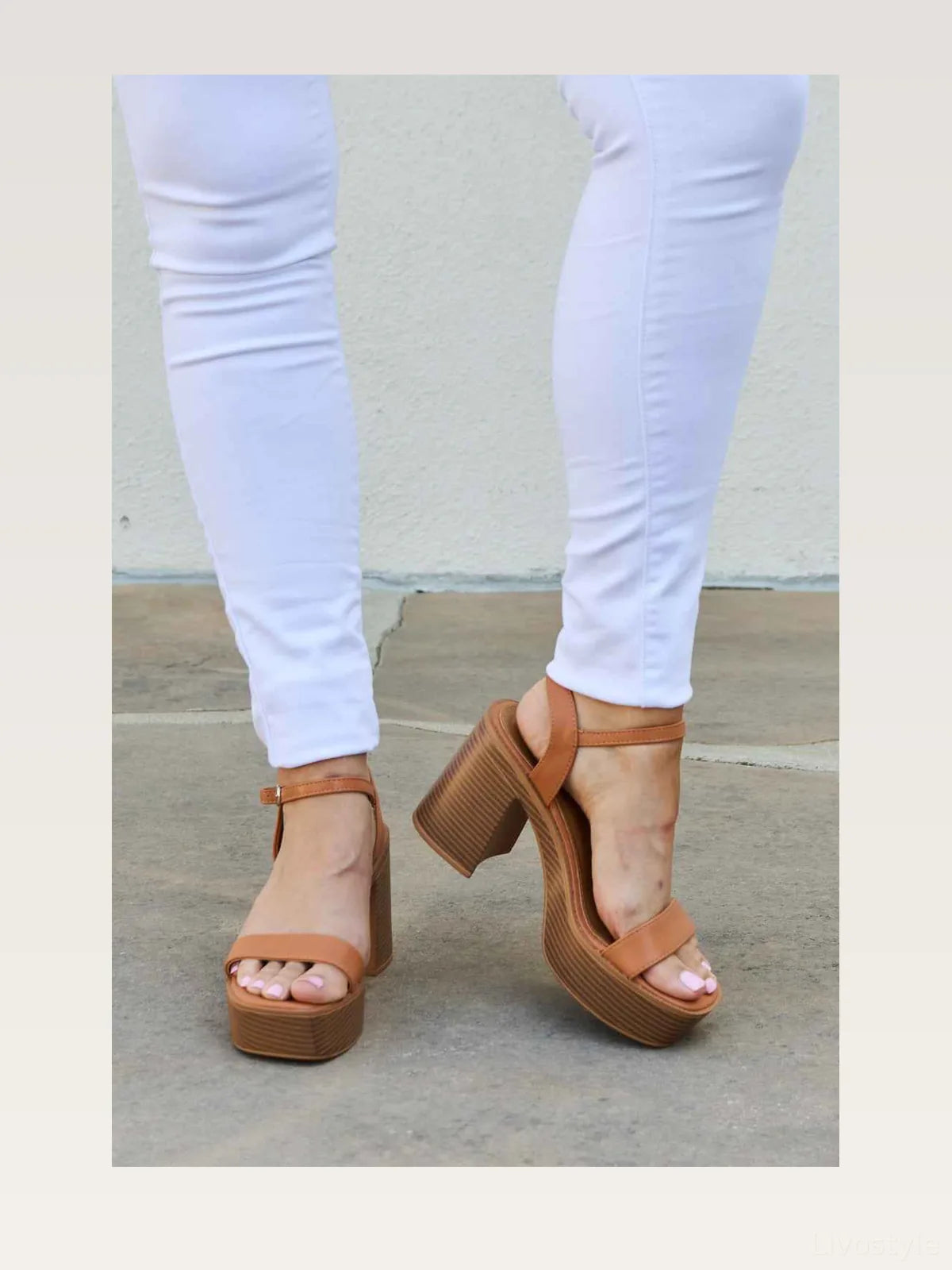 Feel It Platform Heel Sandals — styled showcase — Livostyle