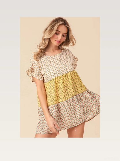 Stylish Tiered Halter Neck Cami Top with Floral Print — styled showcase — Livostyle