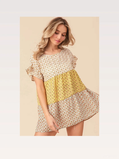 Stylish Tiered Halter Neck Cami Top with Floral Print — styled showcase — Livostyle