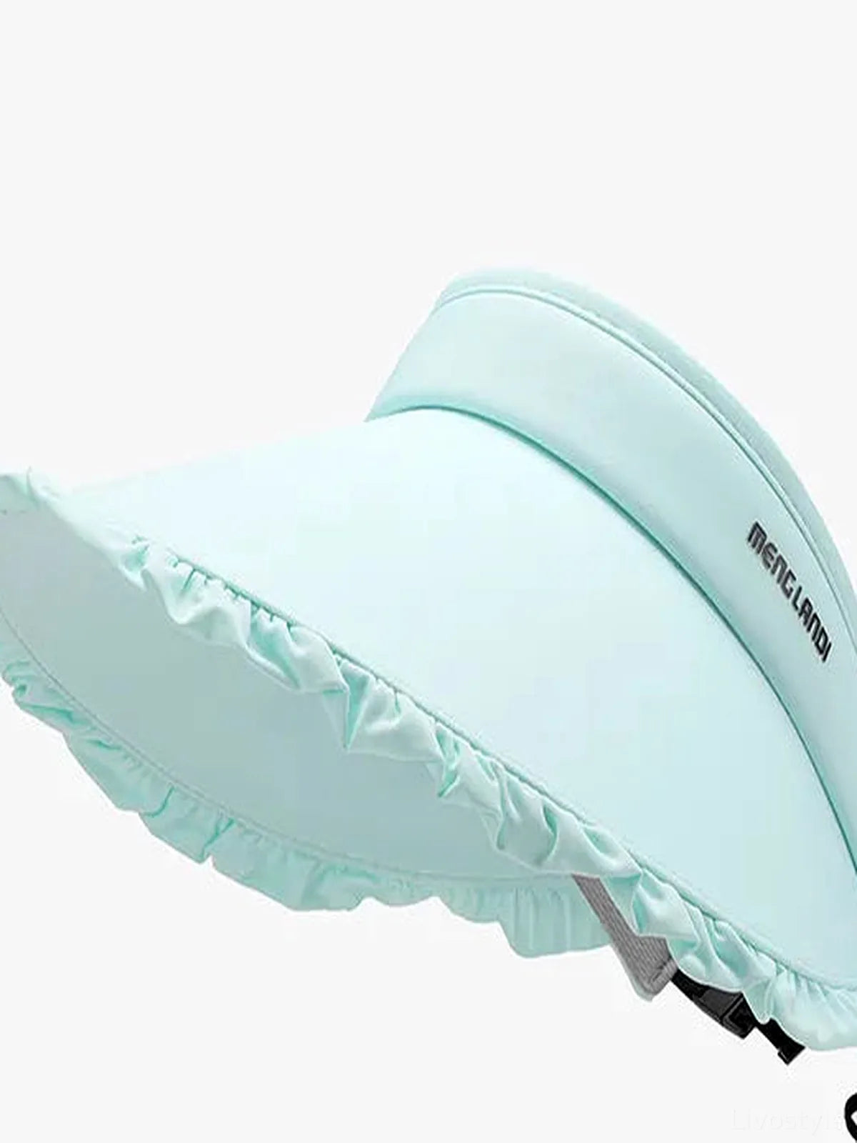 Frill Adjustable Ice Silk Sun Hat — detail view — Livostyle