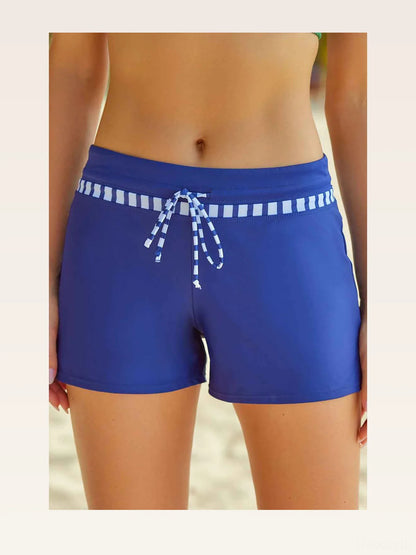 Run Contrast Drawstring Swim Bottoms – styled outfit view