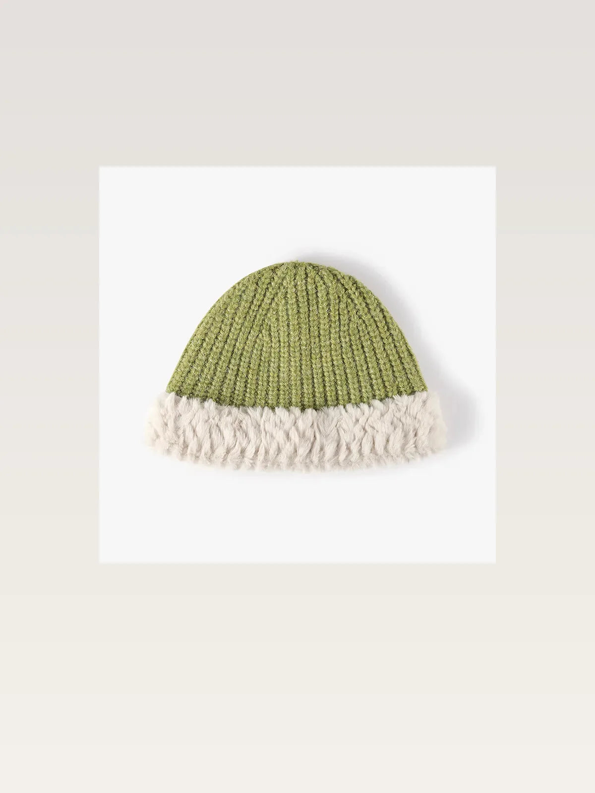 Fuzzy Hem Knit Hat — styled showcase — Livostyle