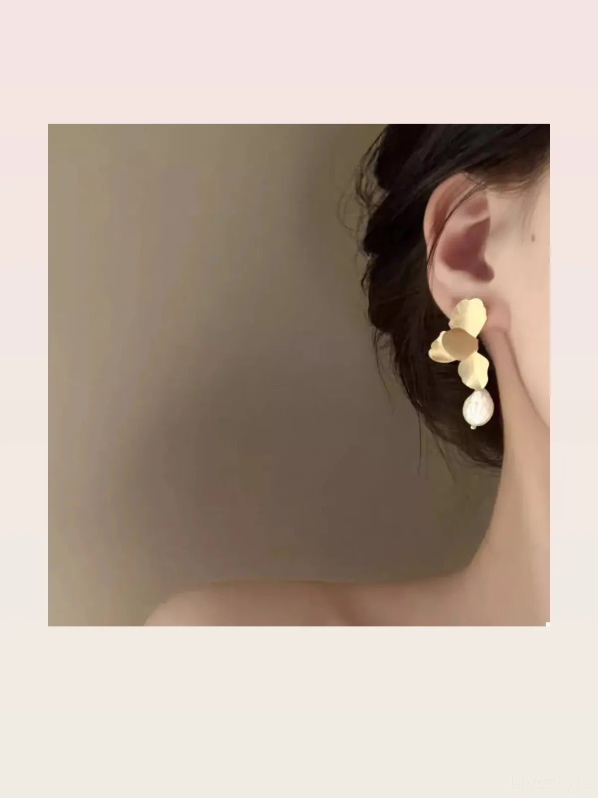 Geometric Circle Drop Earrings — styled showcase — Livostyle