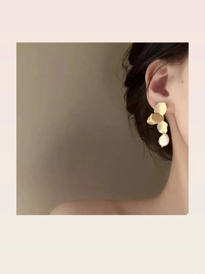 Geometric Circle Drop Earrings — styled showcase — Livostyle