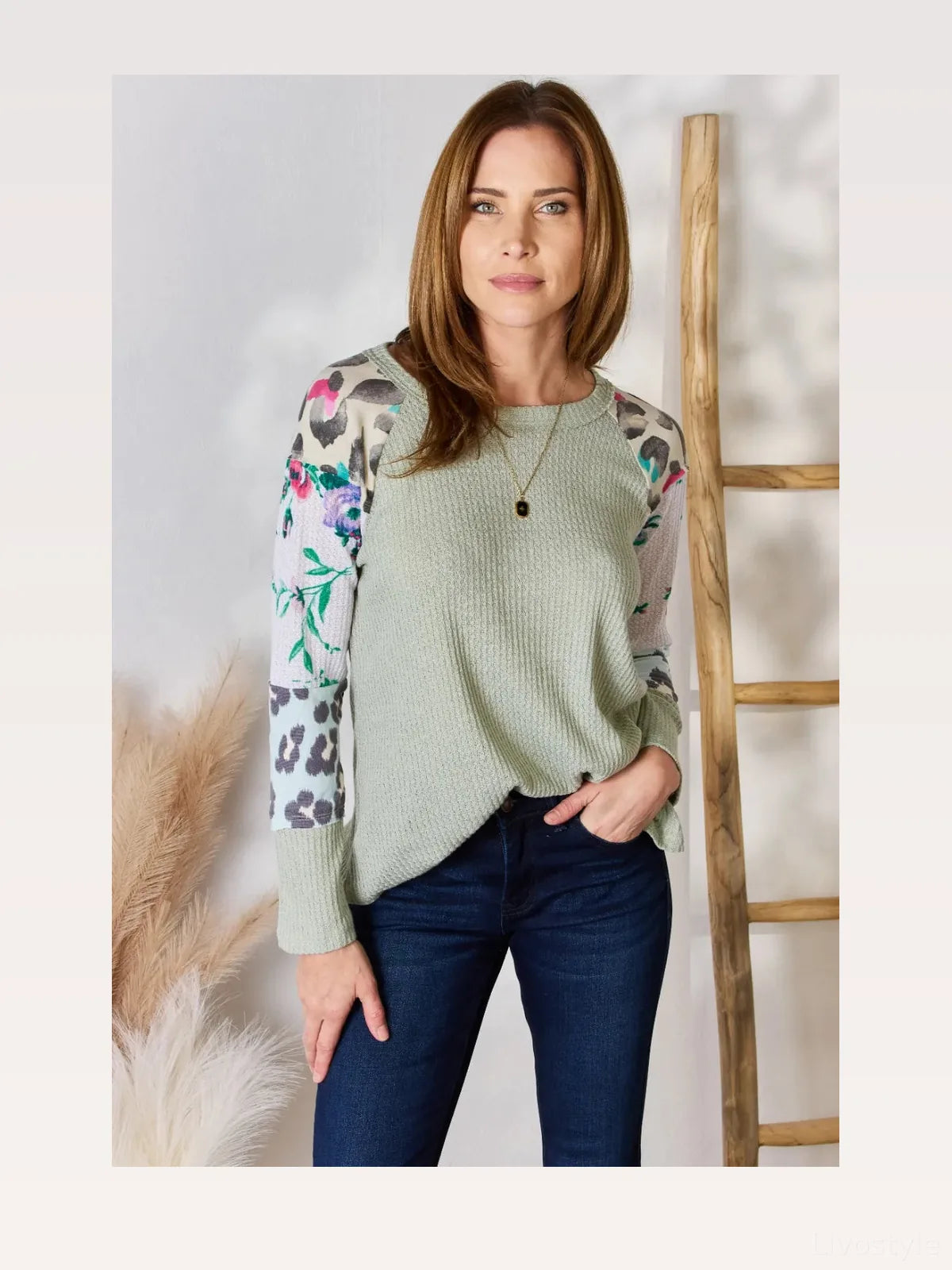Versatile Printed Round Neck Blouse — styled showcase — Livostyle