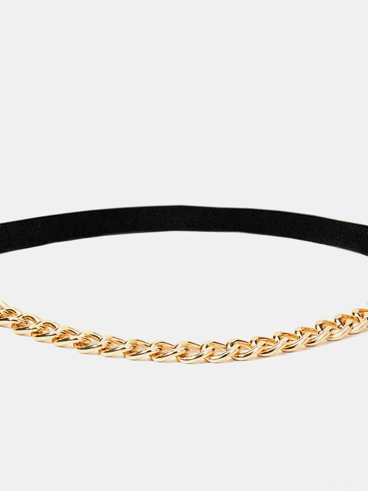 Half Alloy Chain Elastic Belt — detail view — Livostyle