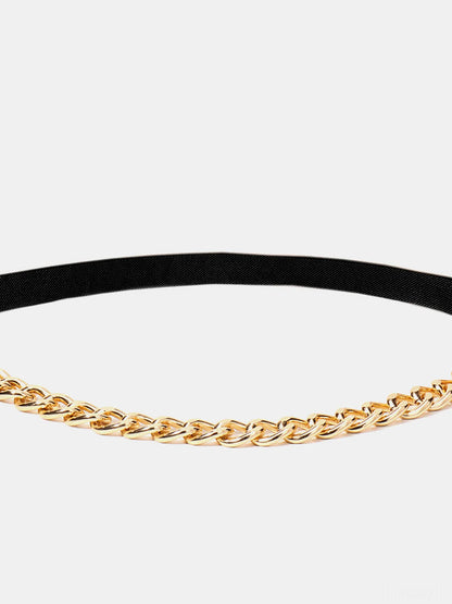 Half Alloy Chain Elastic Belt — detail view — Livostyle