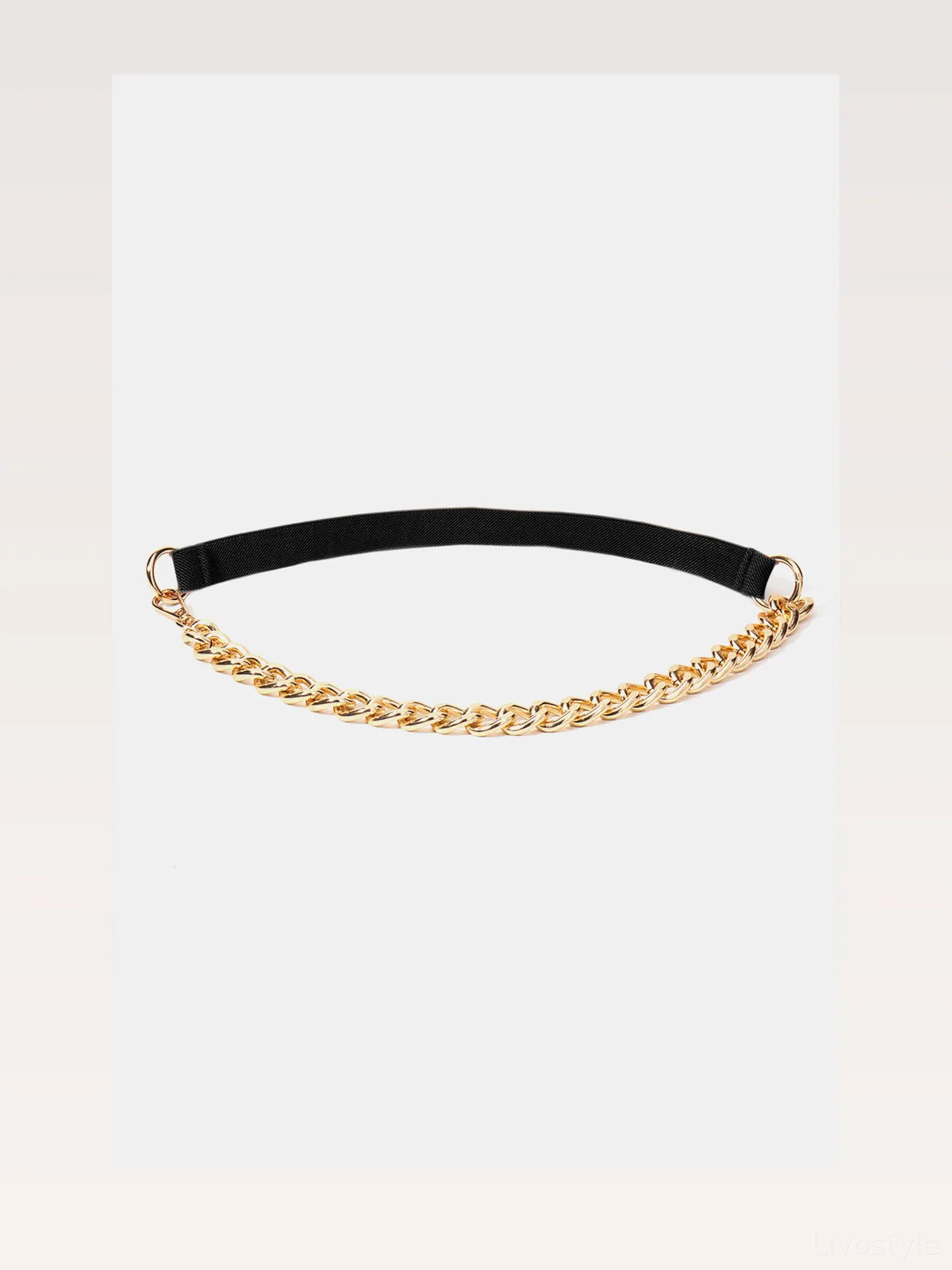 Half Alloy Chain Elastic Belt — styled showcase — Livostyle