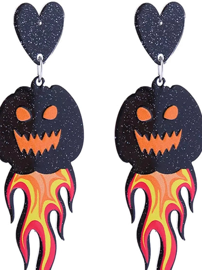 Halloween Dangle Earrings — detail view — Livostyle