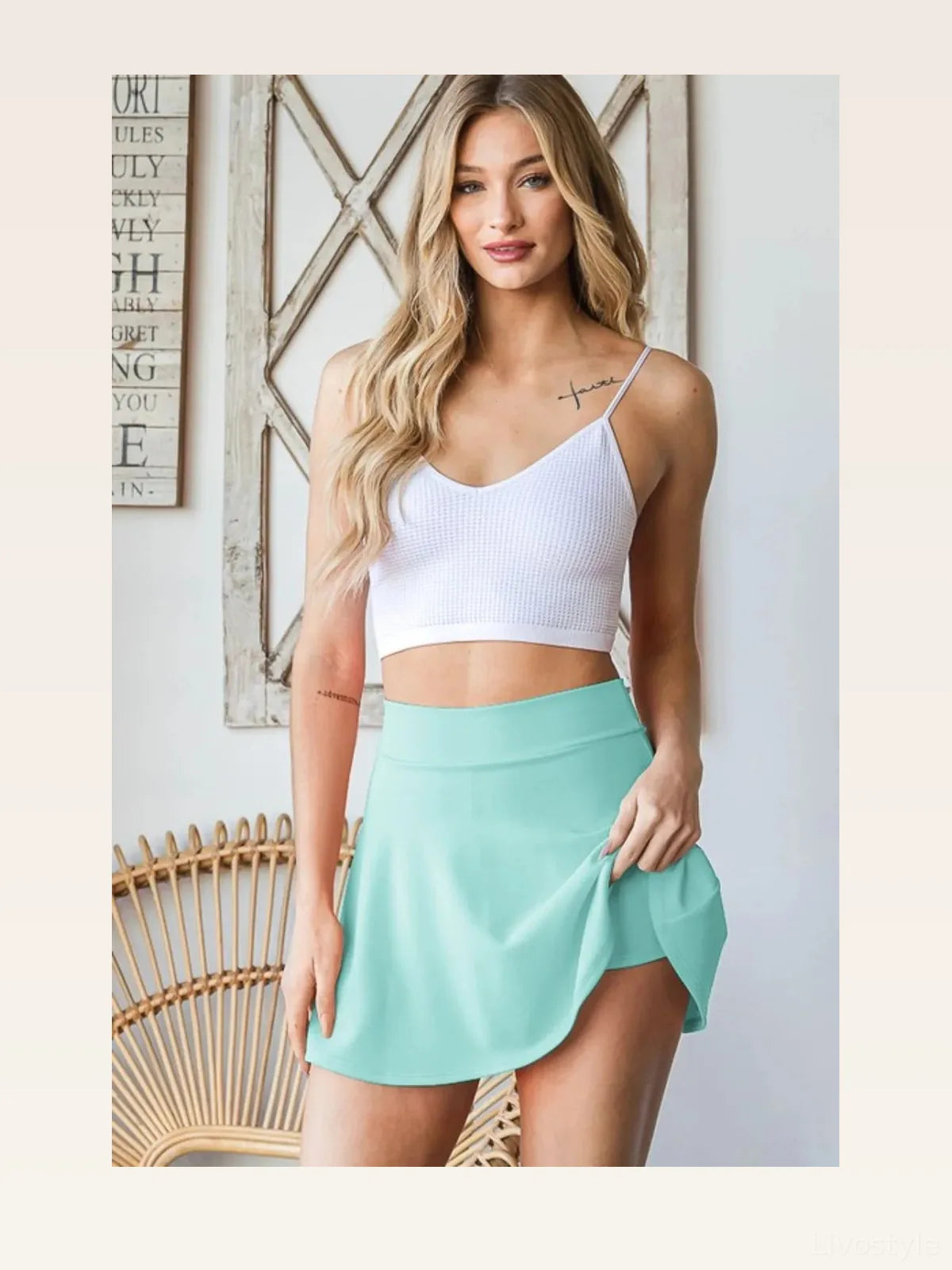 High Waist Skort — styled showcase — Livostyle