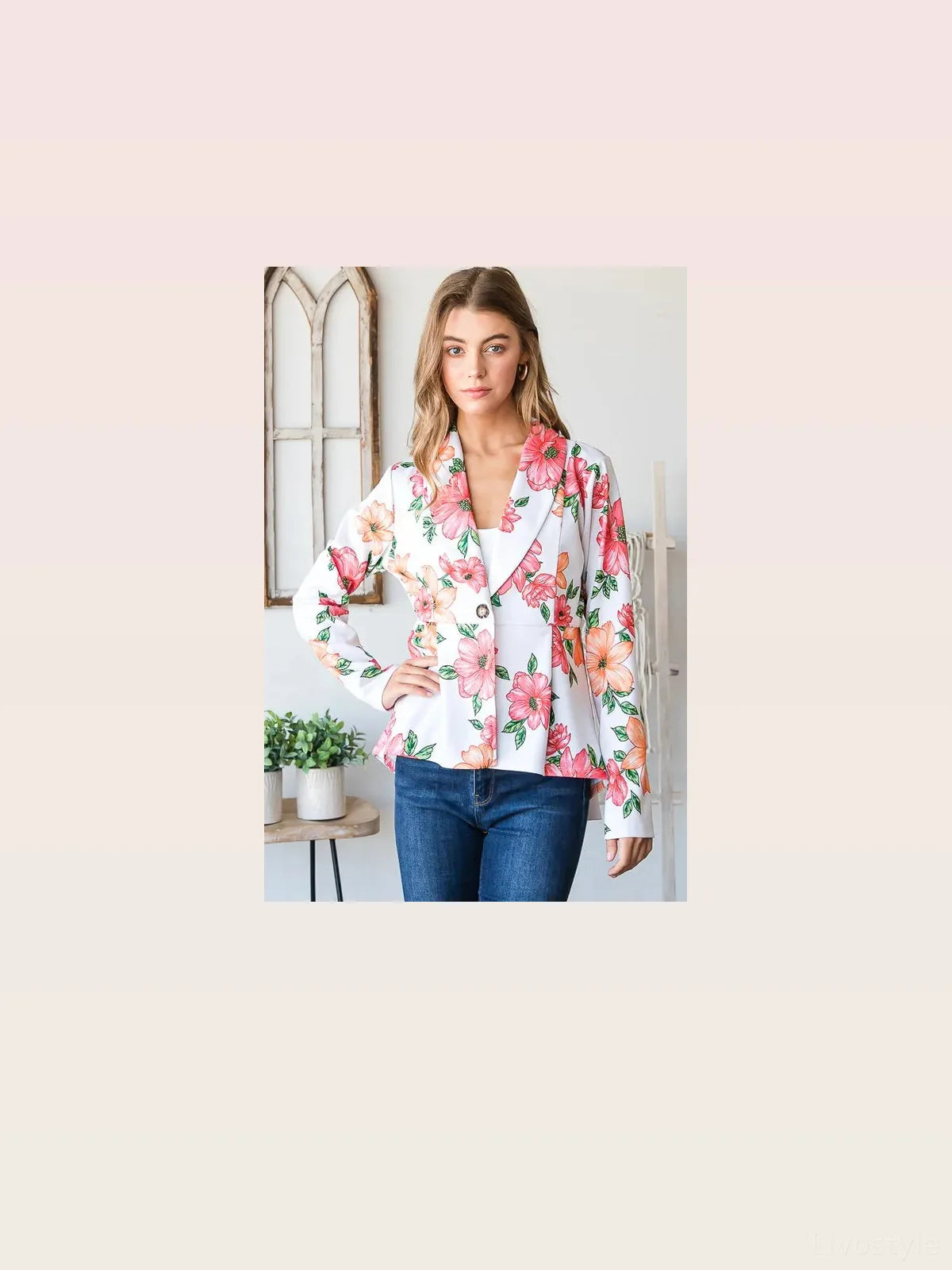 Chic Floral Blazer & Tunic Set — styled showcase — Livostyle