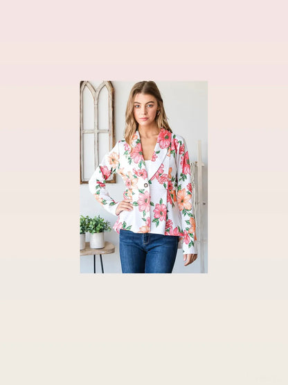 Chic Floral Blazer & Tunic Set — styled showcase — Livostyle