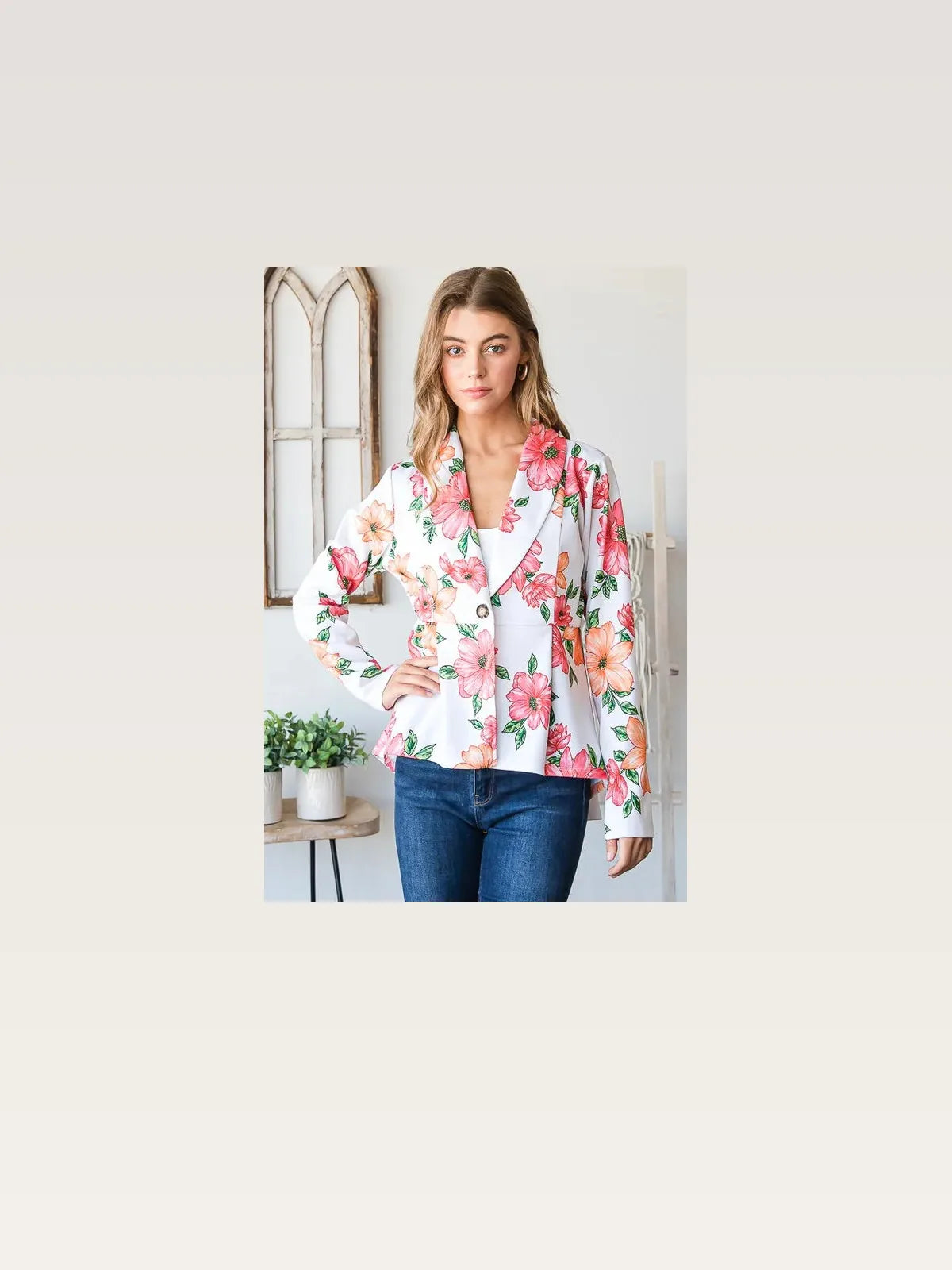 Chic Floral Blazer & Tunic Set — styled showcase — Livostyle