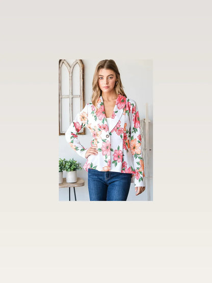 Chic Floral Blazer & Tunic Set — styled showcase — Livostyle