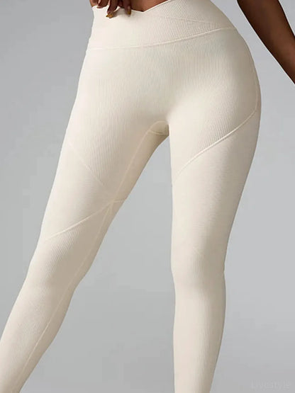 High Waist Active Leggings — detail view — Livostyle