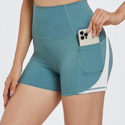 High Waist Active Shorts — square view — Livostyle