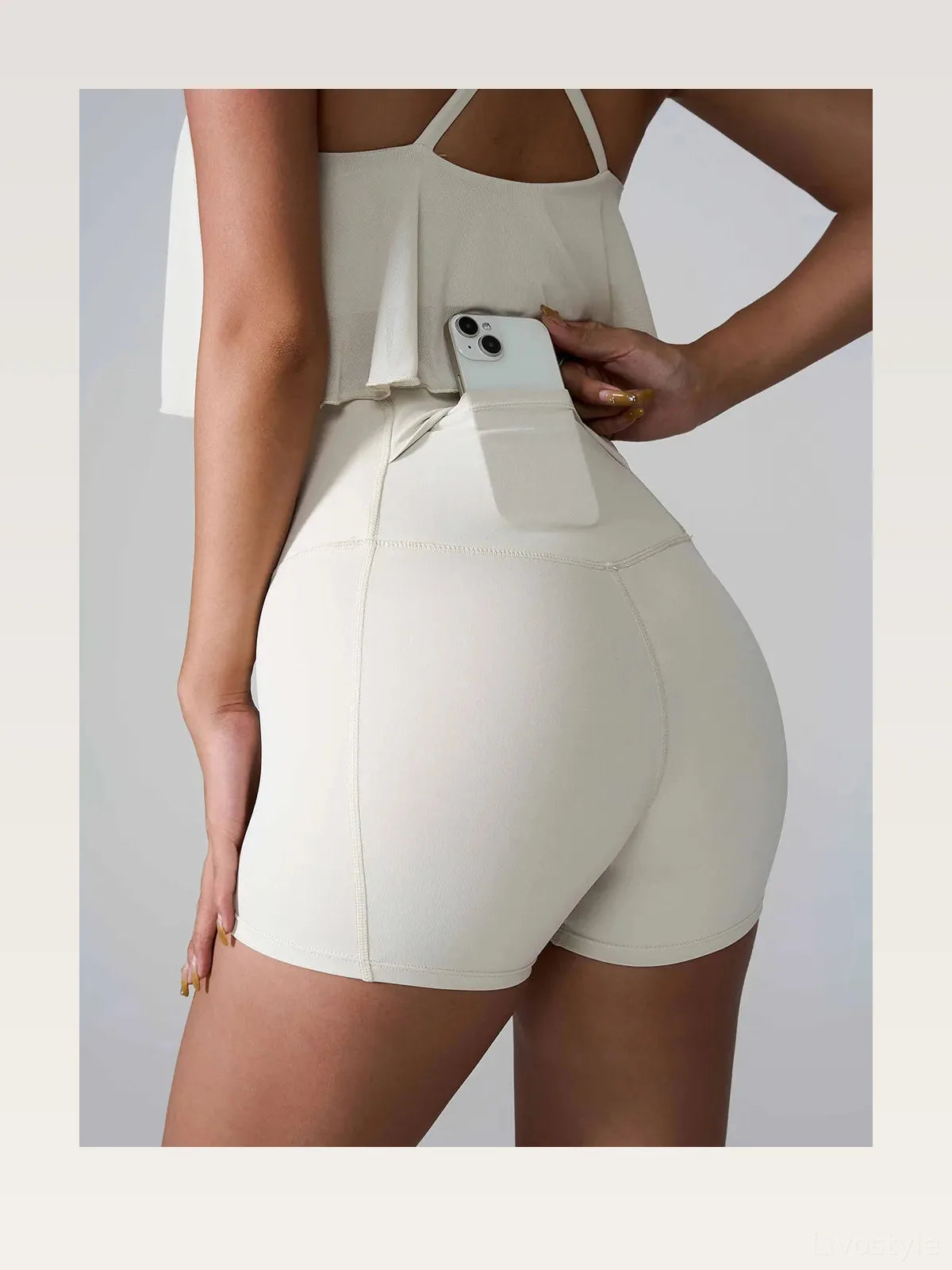 High Waist Active Shorts — styled showcase — Livostyle
