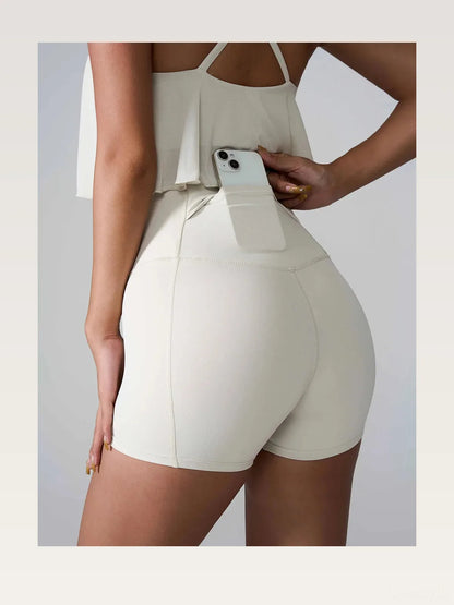High Waist Active Shorts — styled showcase — Livostyle