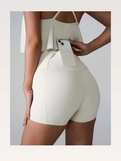 High Waist Active Shorts — styled showcase — Livostyle