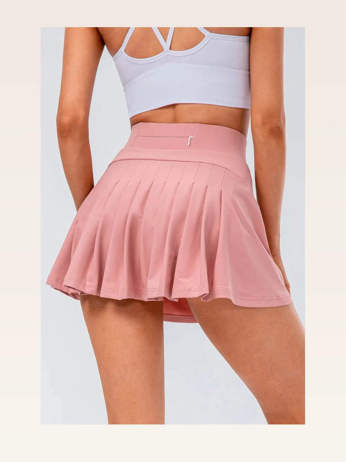 High Waist Pleated Active Skirt — styled showcase — Livostyle