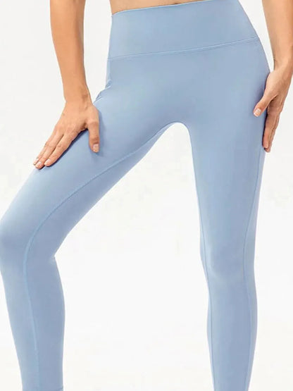High Waist Skinny Active Pants — detail view — Livostyle