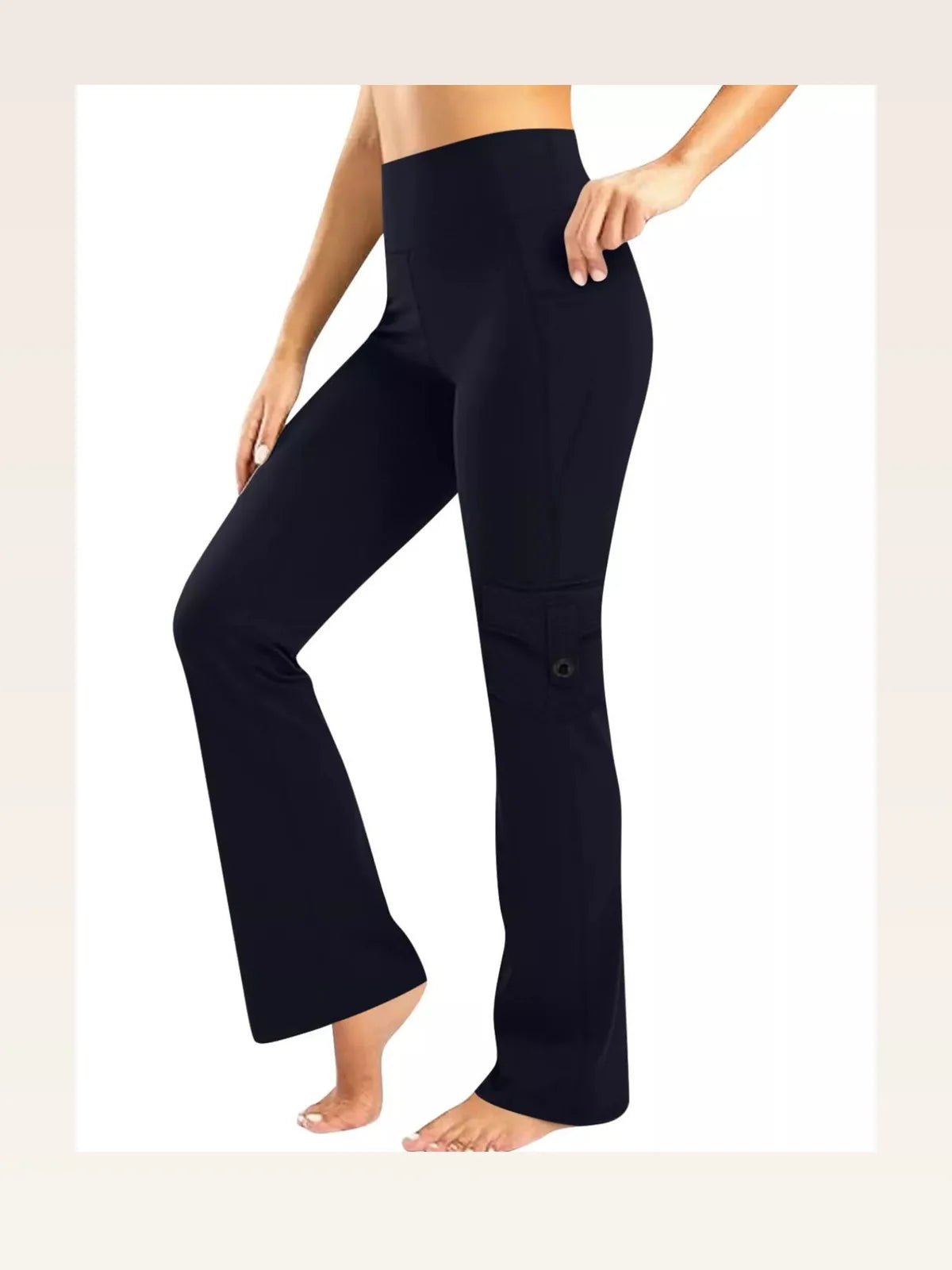 High-Waisted Yoga Pants with Pockets — styled showcase — Livostyle