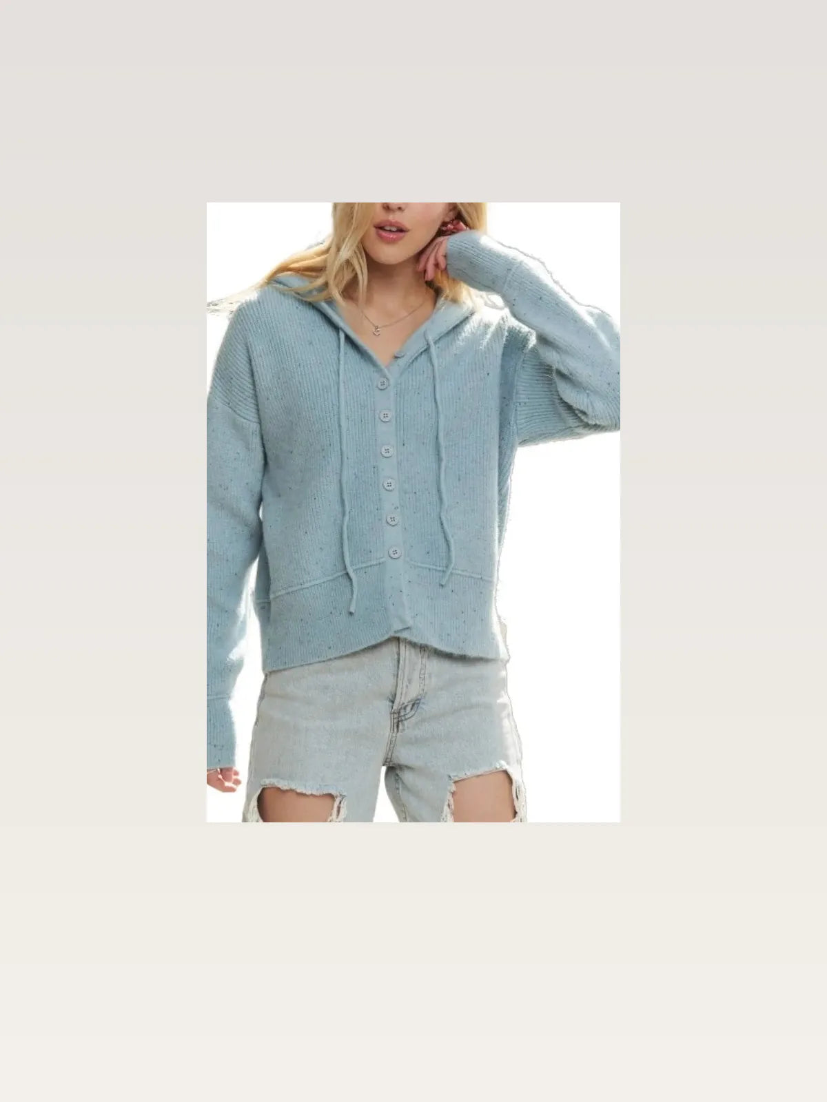 Relaxed Fit Ribbed Cuff Hoodie Cardigan: Casual and Cozy — styled showcase — Livostyle