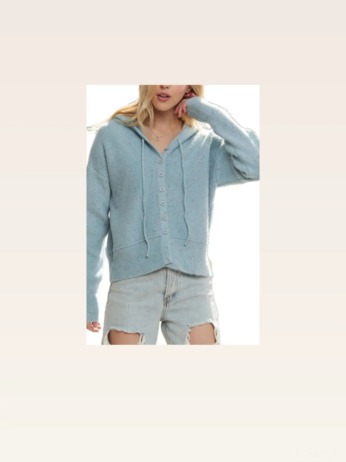 Relaxed Fit Ribbed Cuff Hoodie Cardigan: Casual and Cozy — styled showcase — Livostyle