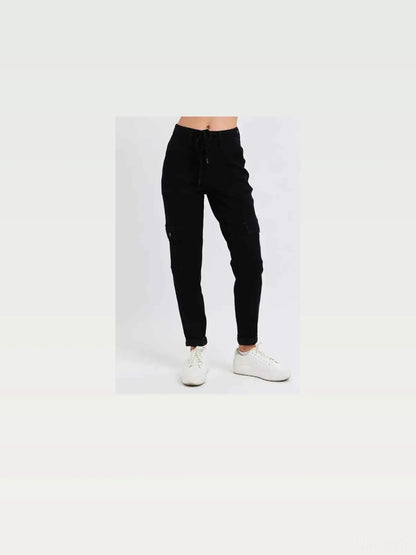 High Waist Cargo Cuffed Jogger — styled showcase — Livostyle