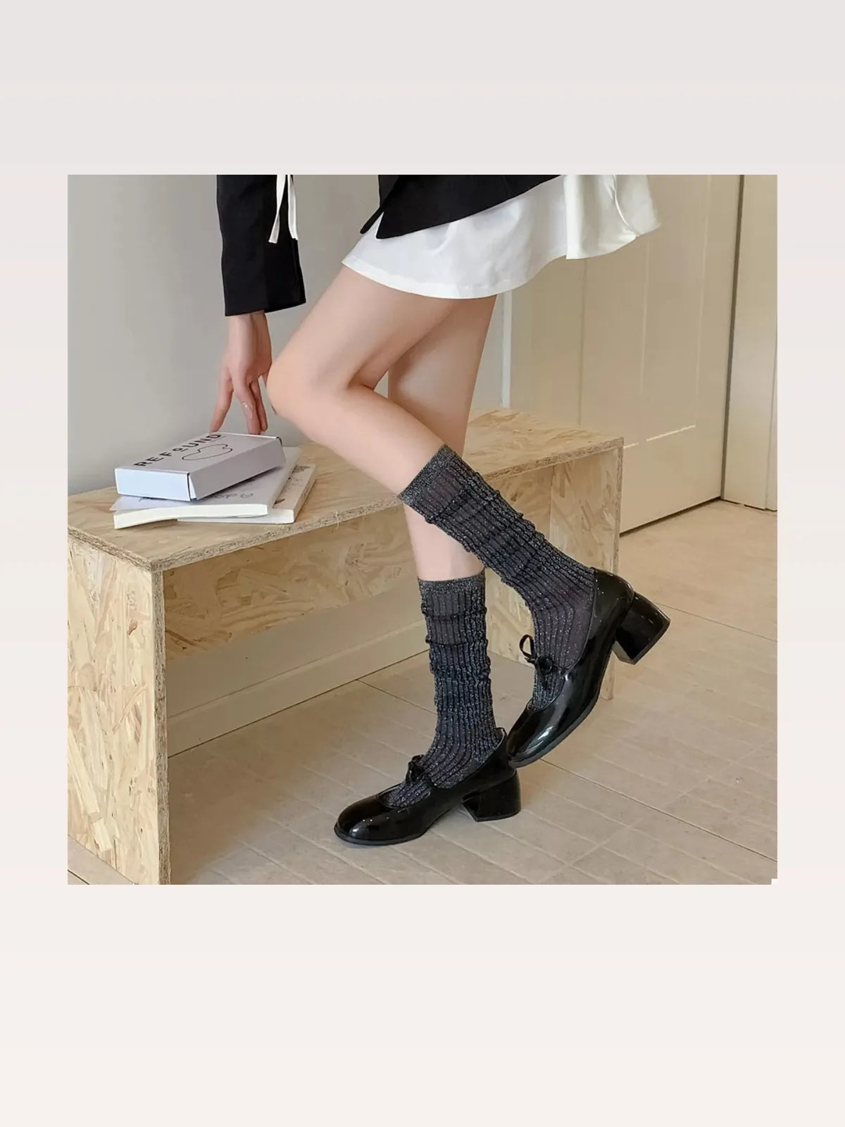 Knee-High Scrunch Socks — styled showcase — Livostyle