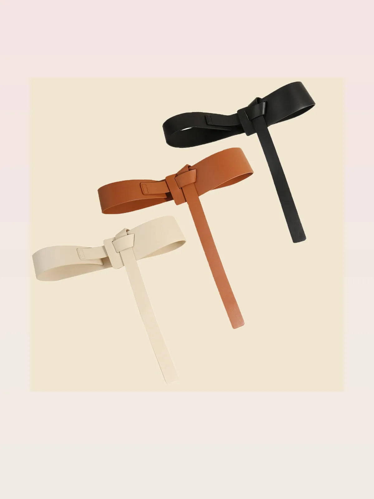 Knot Detail PU Belt — styled showcase — Livostyle