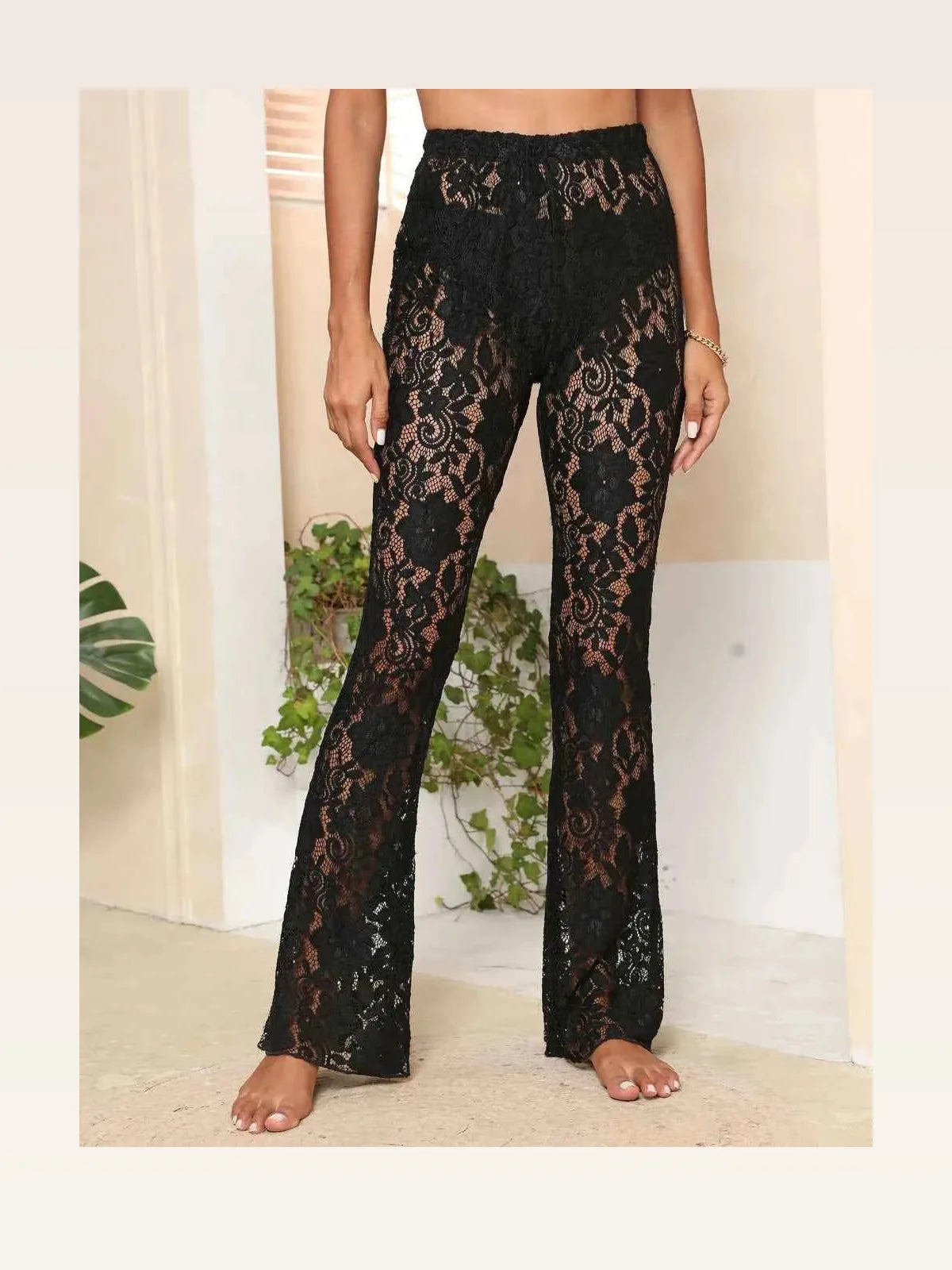 Lace High Waist Swim Pants — styled showcase — Livostyle