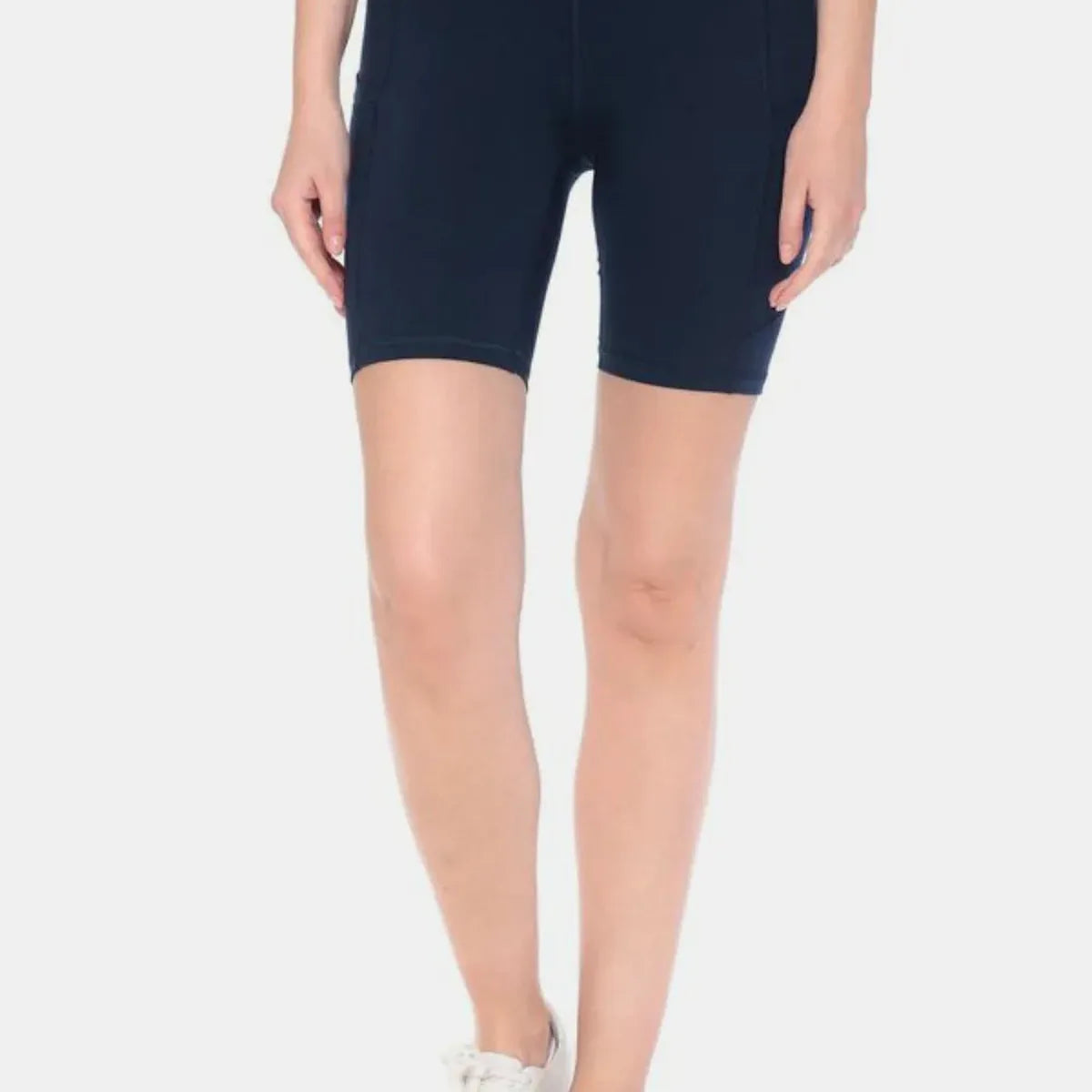High Waist Active Shorts — square view — Livostyle