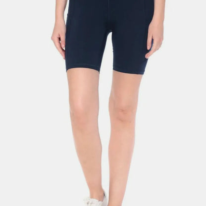 High Waist Active Shorts — square view — Livostyle