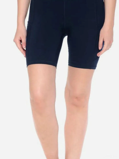 High Waist Active Shorts — detail view — Livostyle