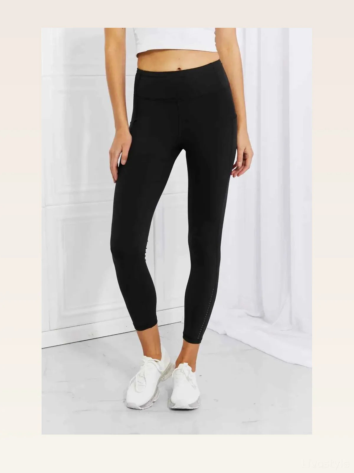 Reflective Dot Strengthen & Lengthen Active Leggings — styled showcase — Livostyle