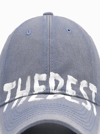 Letter Adjustable Baseball Cap — detail view — Livostyle