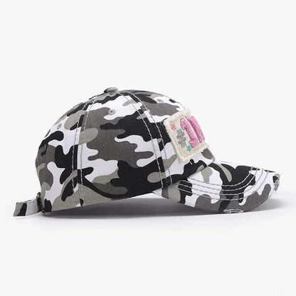 Letter Adjustable Cotton Baseball Cap — square view — Livostyle