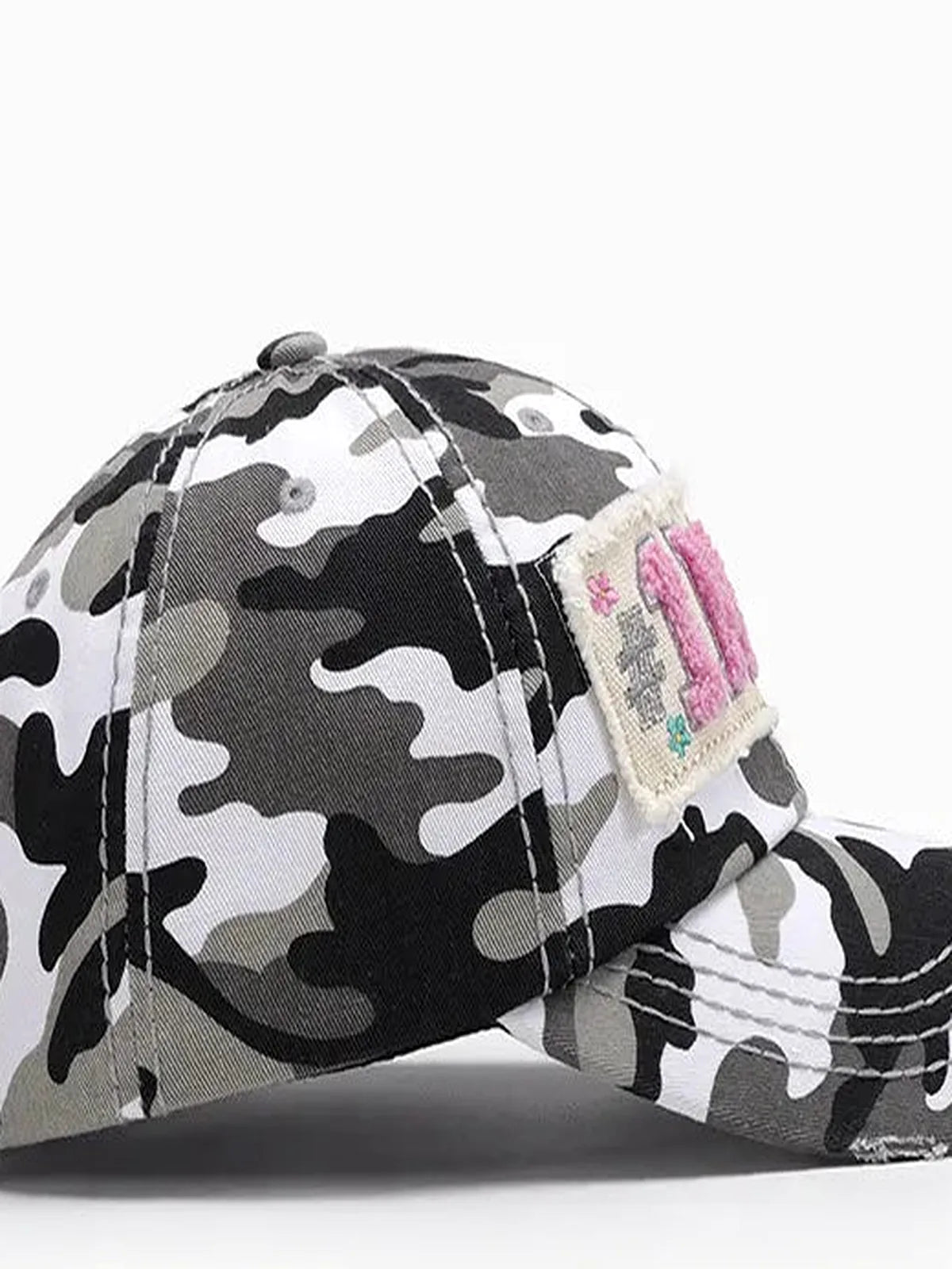 Letter Adjustable Cotton Baseball Cap — detail view — Livostyle